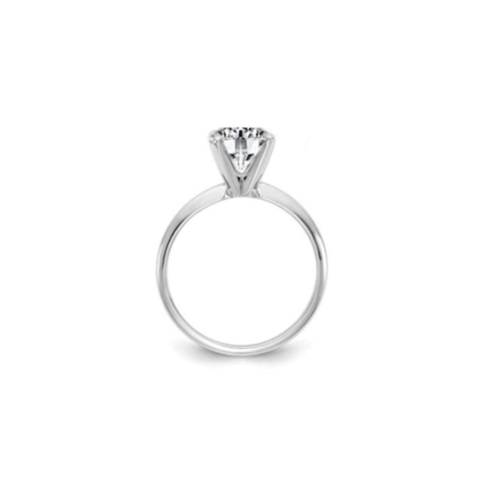 14K White Gold 1.20 Carat Lab Grown Solitaire Engagement Ring