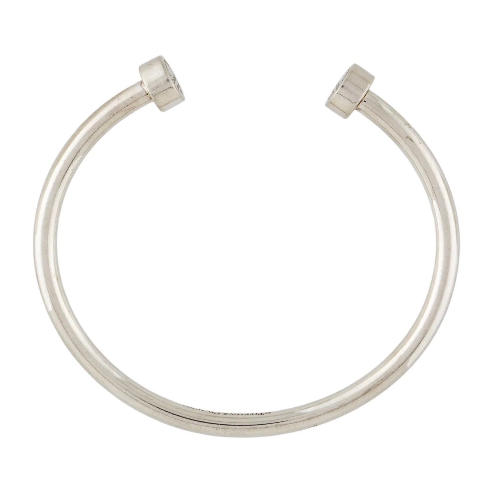 Sterling Silver Tiffany & Co Narrow Edge Cuff Bracelet