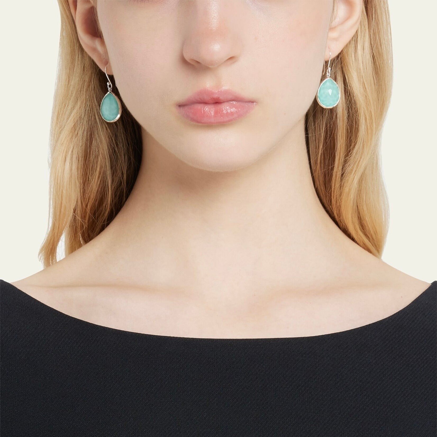 Sterling Silver Ippolita Turquoise Doublet Drop Earrings