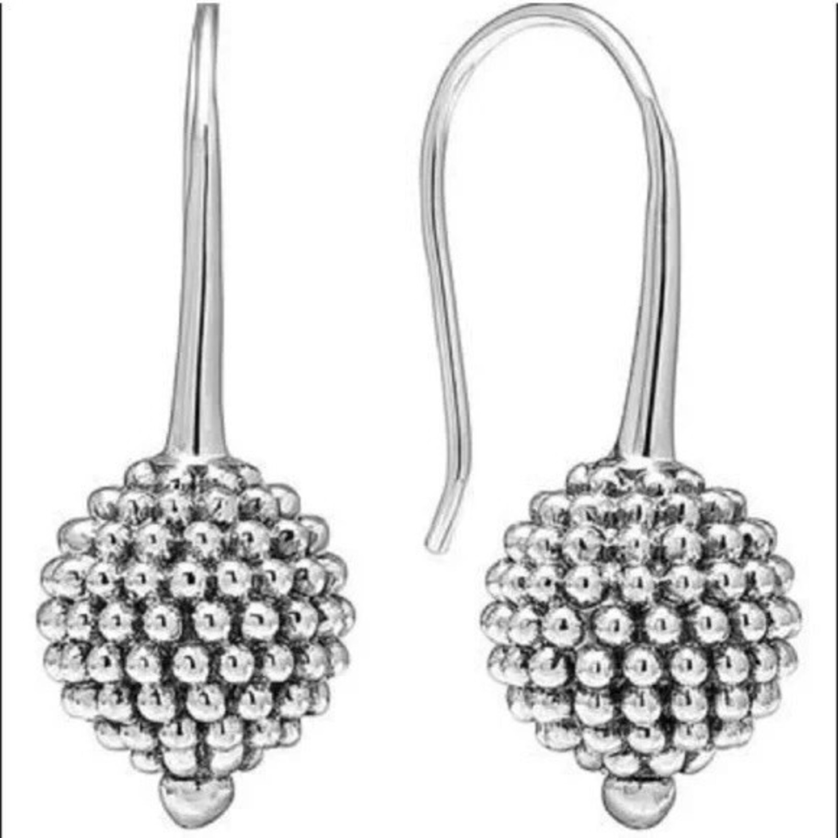 Sterling Silver Lagos Signature Columbus Drop Earrings