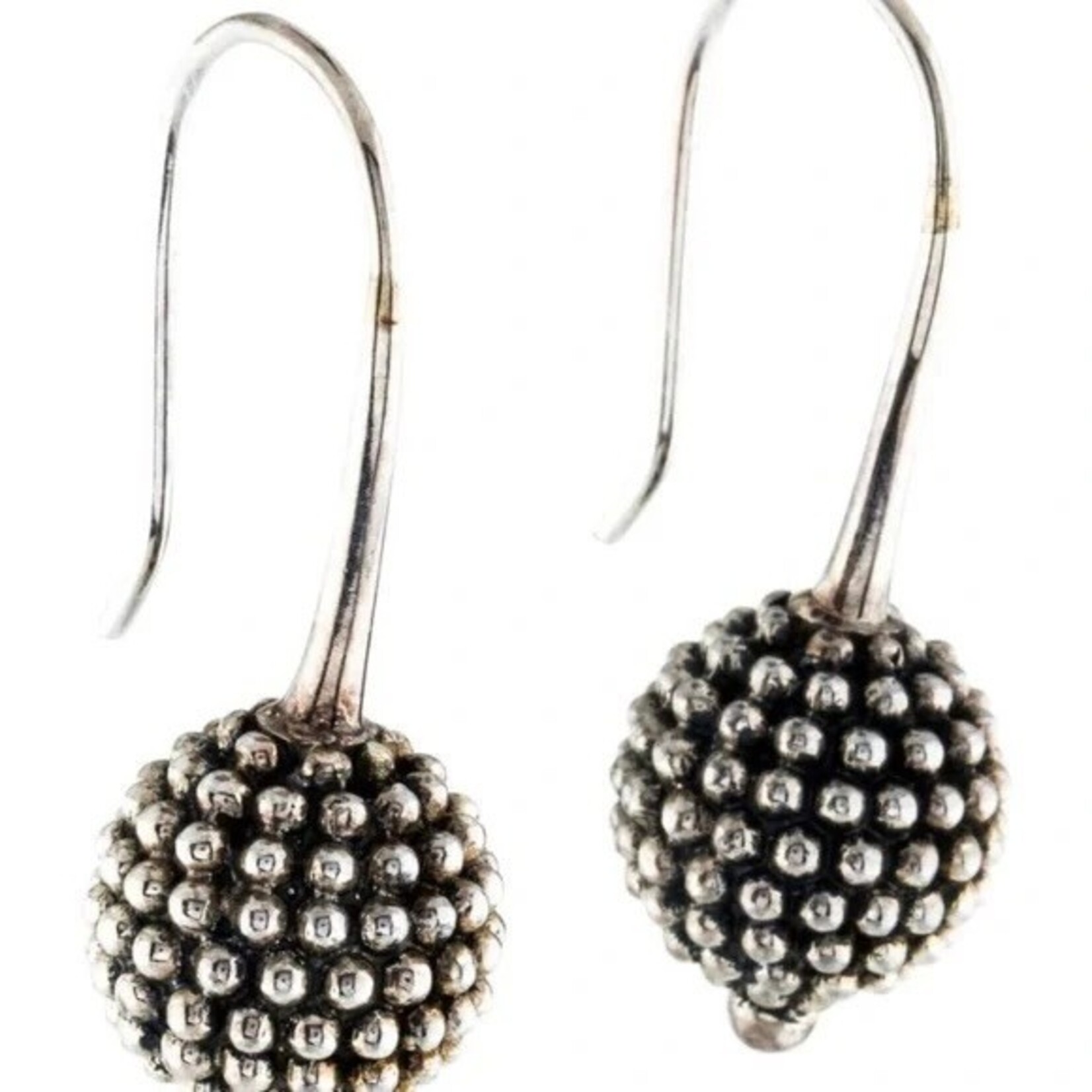 Sterling Silver Lagos Signature Columbus Drop Earrings