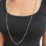 Sterling Silver and 14K Yellow Gold Clear Quartz and Diamonds Andrea Candella Necklace