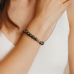 Tahitian Pearl Bracelet With Sterling Silver Ball Clasp