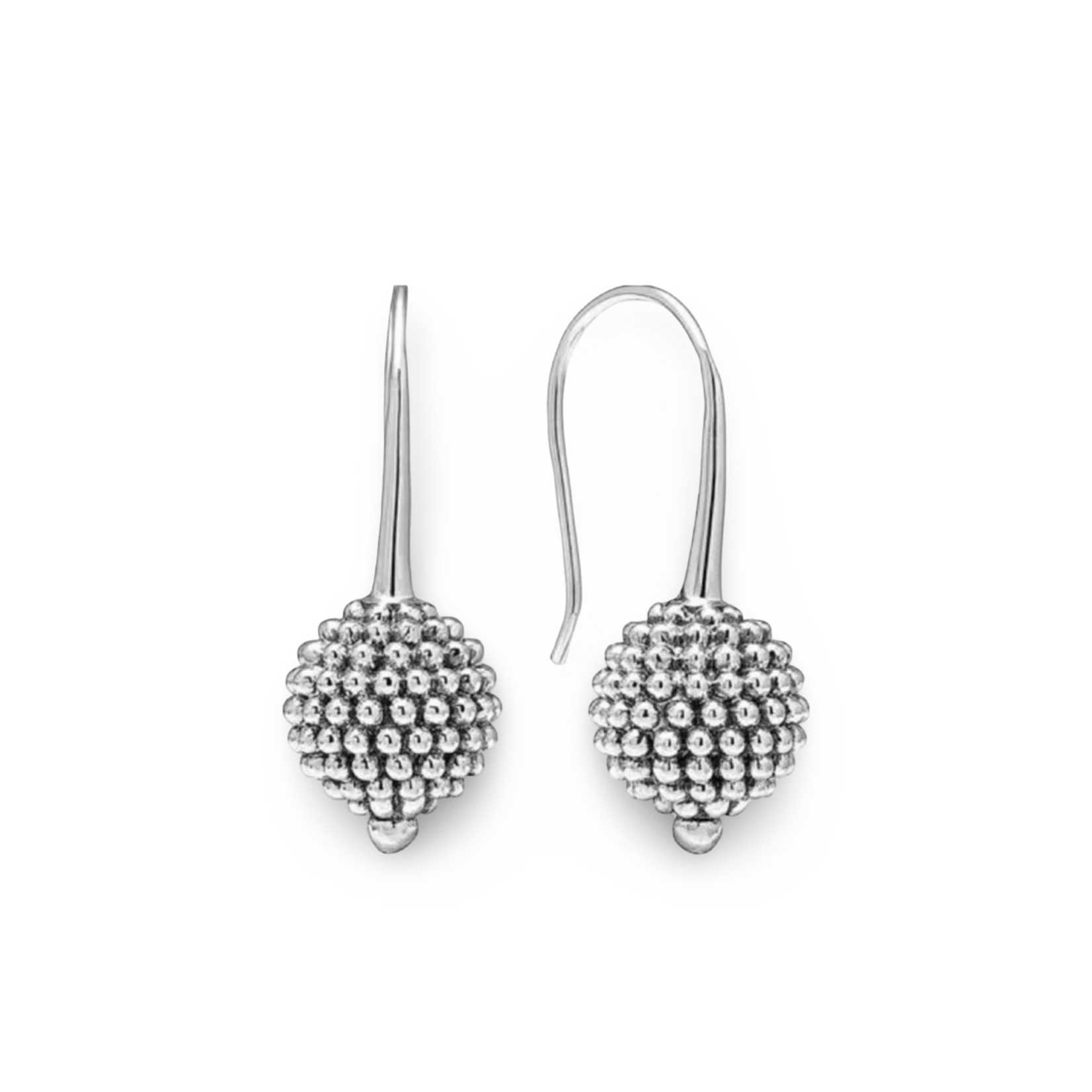 Sterling Silver Lagos Signature Columbus Drop Earrings