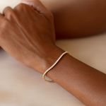 14K Yellow Gold 3 Carat Diamond Tennis Bracelet