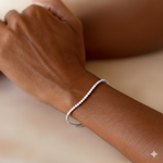 14K White Gold 3 Carat Diamond Tennis Bracelet