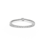14K White Gold 7 1/4 Carat Diamond Tennis Bracelet