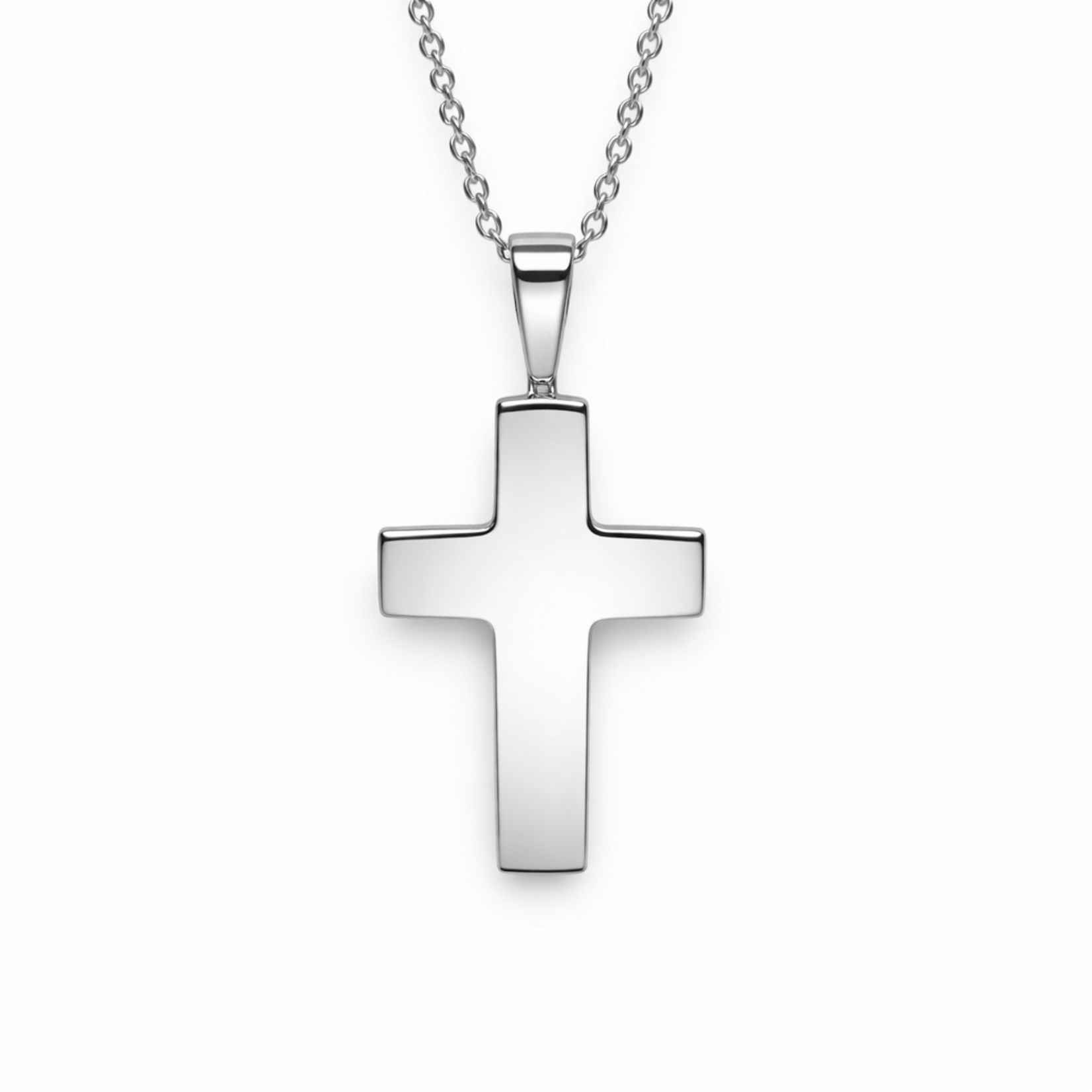 Solid Sterling Silver Large Plain Cross