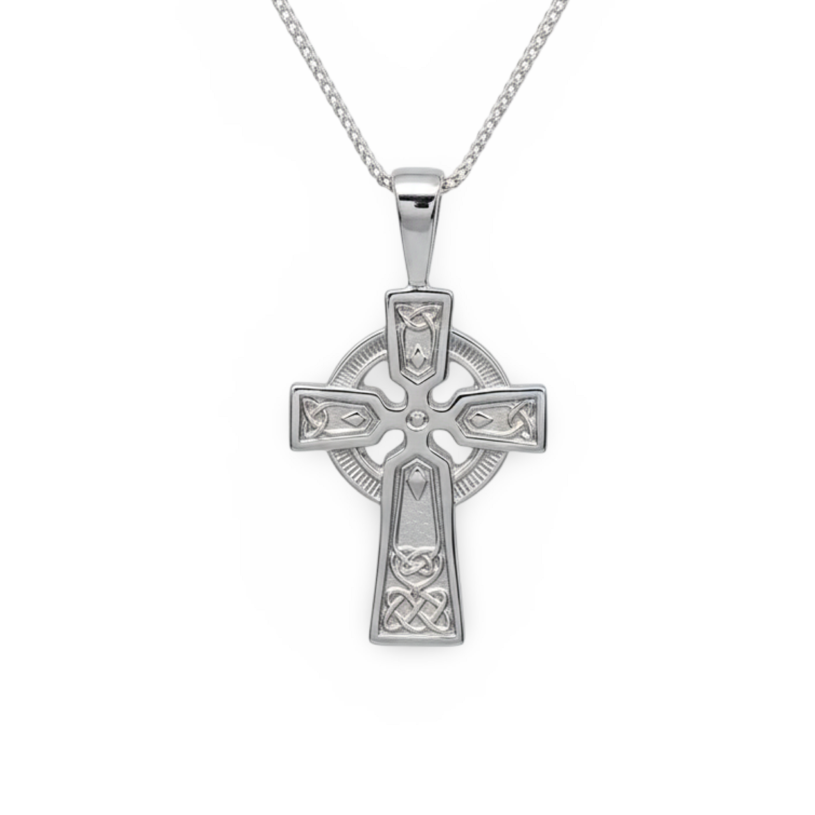 Solid Sterling Silver Large Celtic Cross