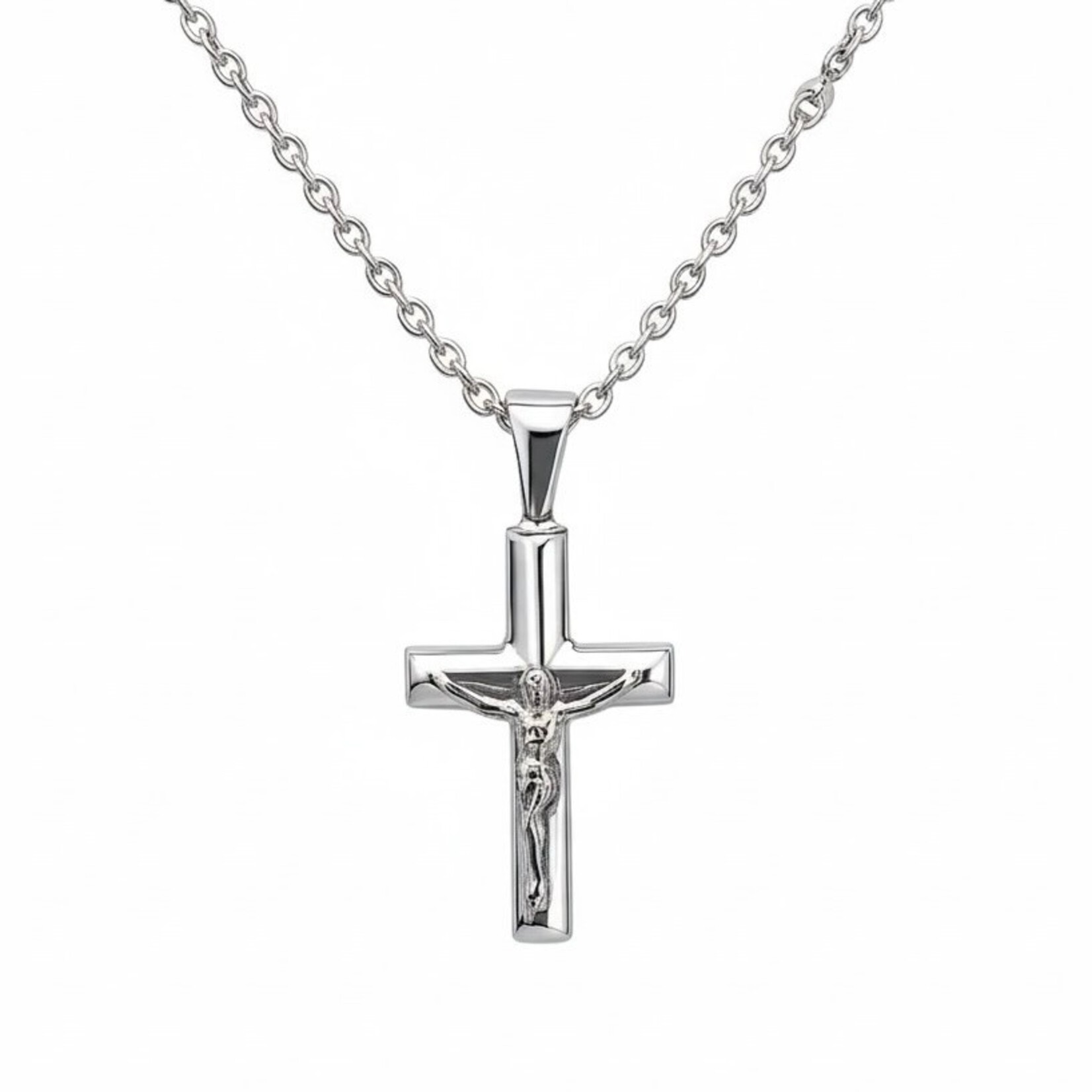 Solid Sterling Silver Medium Crucifix