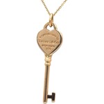 18K Rose Gold Retired Return To Tiffany Key Pendant