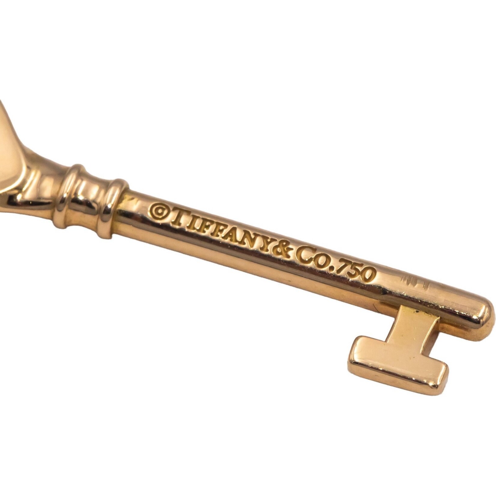 18K Rose Gold Retired Return To Tiffany Key Pendant