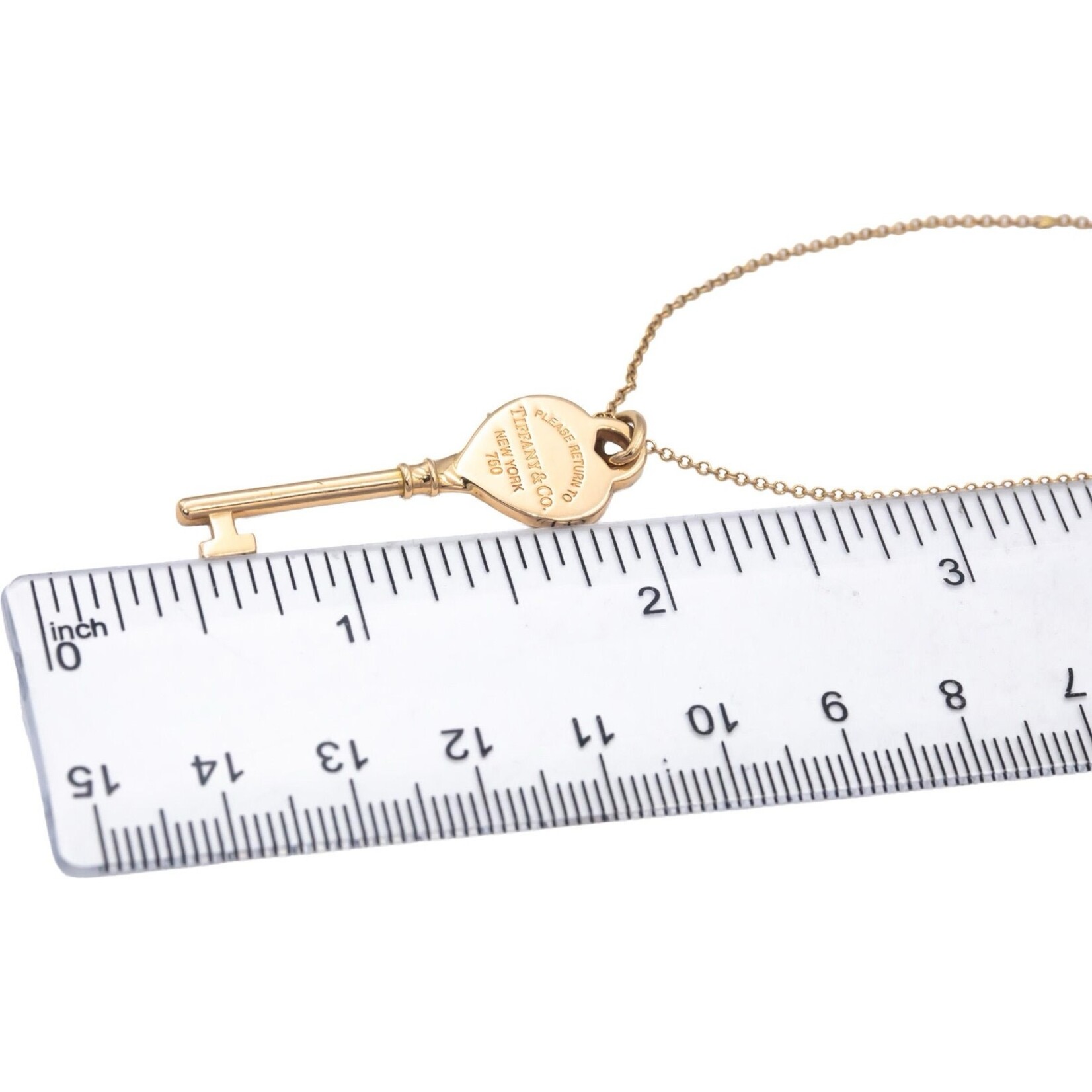 18K Rose Gold Retired Return To Tiffany Key Pendant