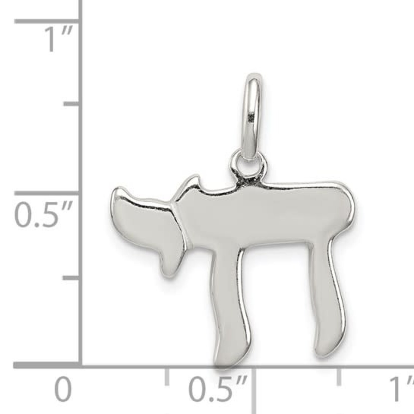 Sterling Silver Chai Pendant
