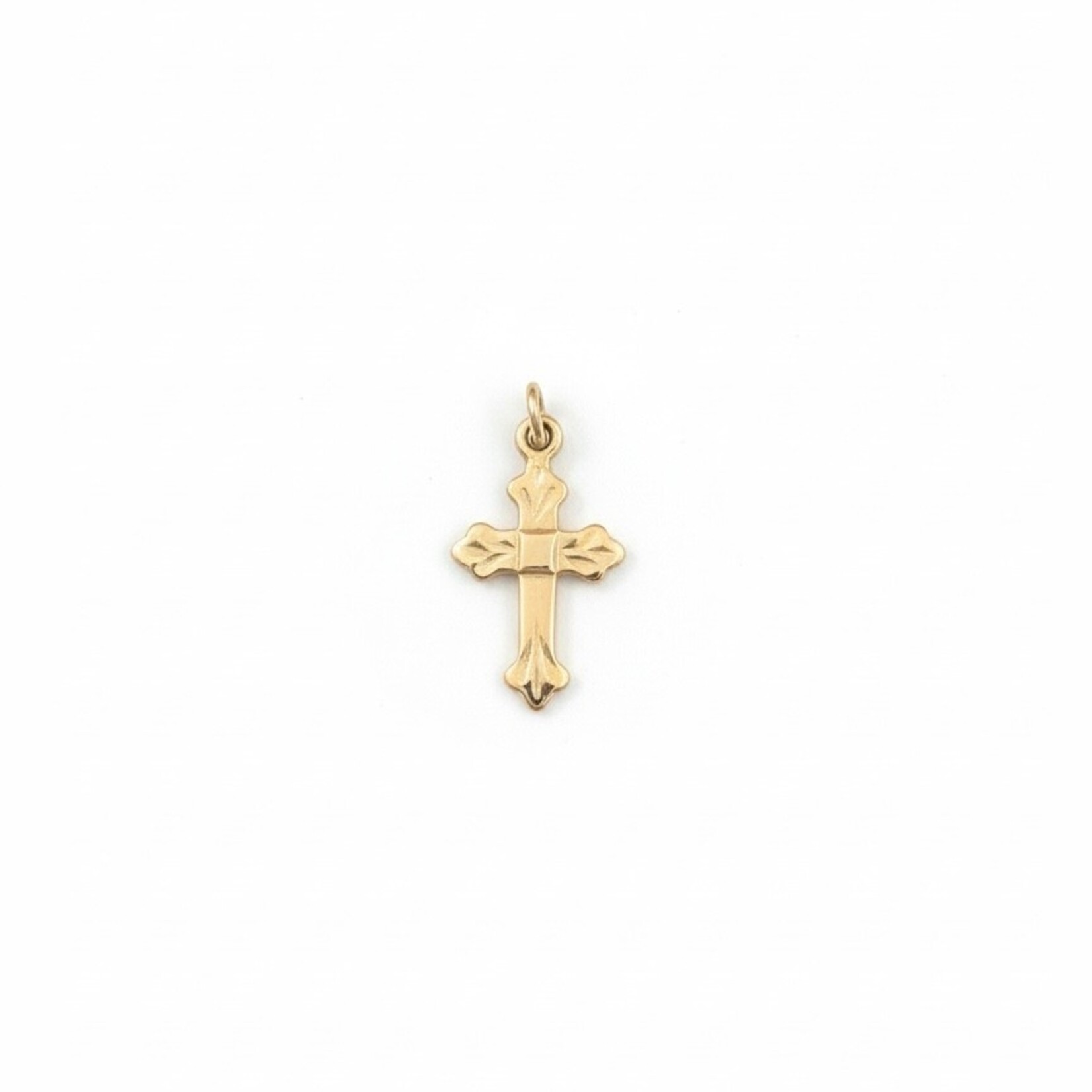 14K Yellow Gold Baby Petite Renaissance Cross