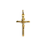 14K Yellow Gold Crucifix Pendant