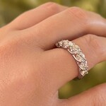 Platinum 1 1/2 Carat Diamond Trellis Band