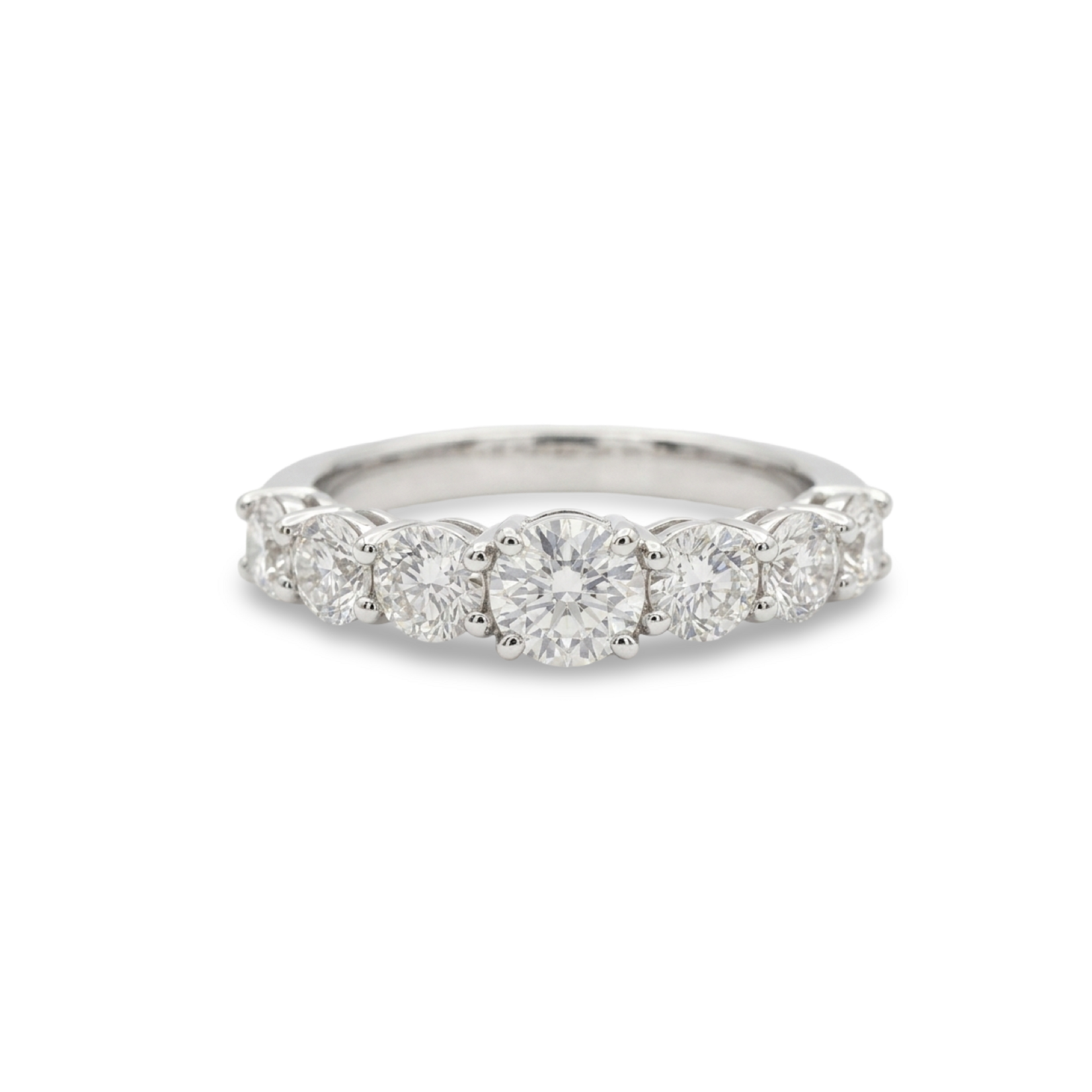Platinum 1 1/2 Carat Diamond Trellis Band