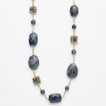 Michelle Pressler 14K Yellow Gold Filled Multi Stone Necklace