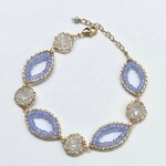 Michelle Pressler 14K Yellow Gold Filled Yellow Gold Tanzanite & Zircon Bracelet
