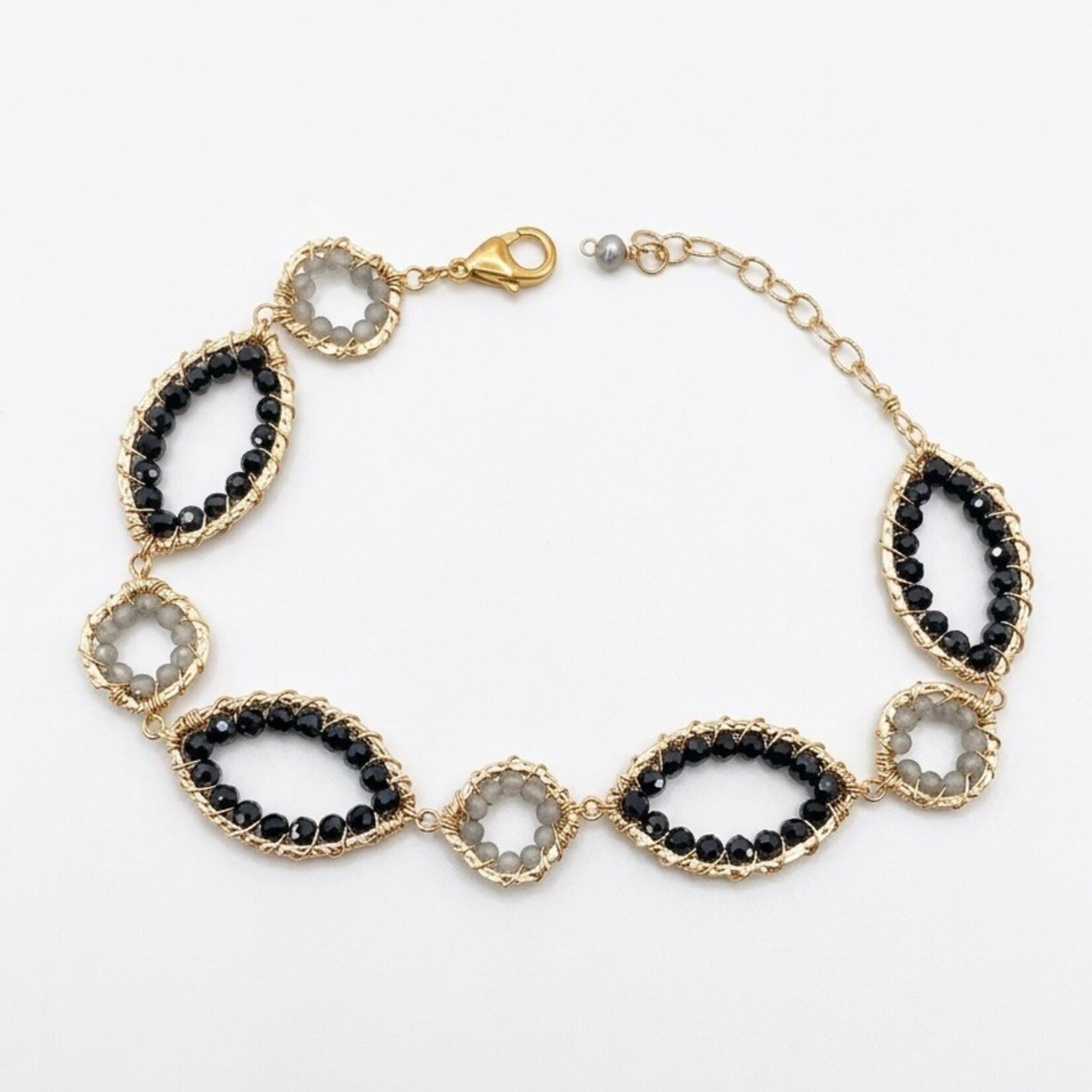 Michelle Pressler 14K Yellow Gold Filled Spinel & Zircon Bracelet