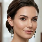 Michelle Pressler 14K Yellow GoldFilled  Chandelier Earrings