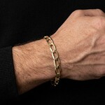 14K Yellow Gold Long Curb Link Bracelet