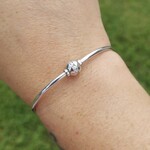 Sterling Silver Cape Cod Zirconia Ball Bracelet