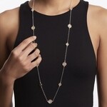 Sterling Silver & 18K Yellow Gold Classic Long Station Necklace