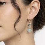 Michelle Pressler 14K Yellow Gold Filled Azure Drop Earrings