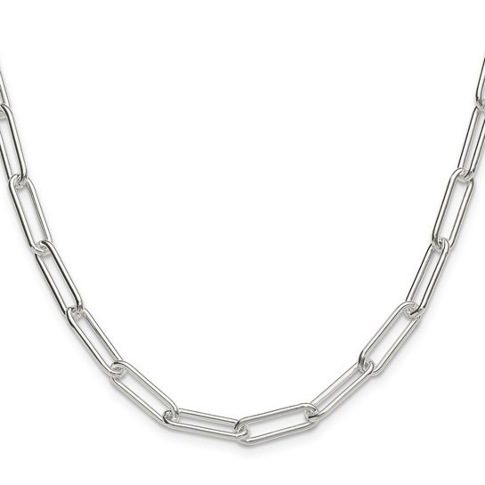 Sterling Silver Paperclip Necklace