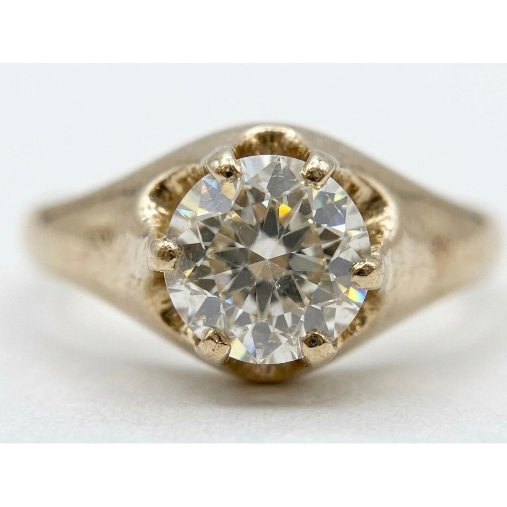 14K Yellow Gold Diamond Ring