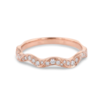 14K Rose Gold Diamond Band