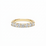 14K Yellow Gold 3/4 Carat Lab Diamond 7 Stone Band