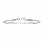 14K White Gold 3 Carat Diamond Tennis Bracelet