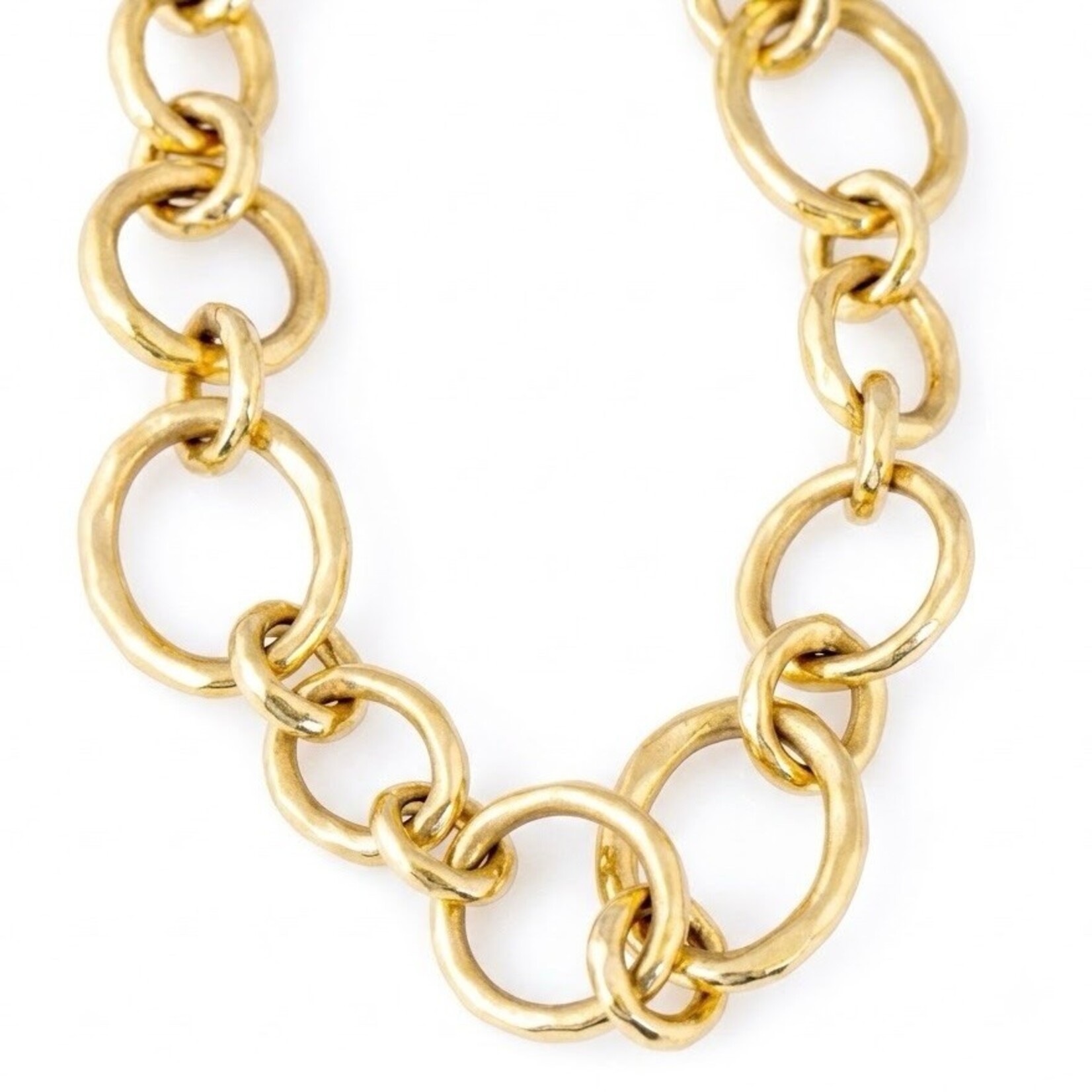 18K Yellow Gold Chainlink 17.5" Necklace