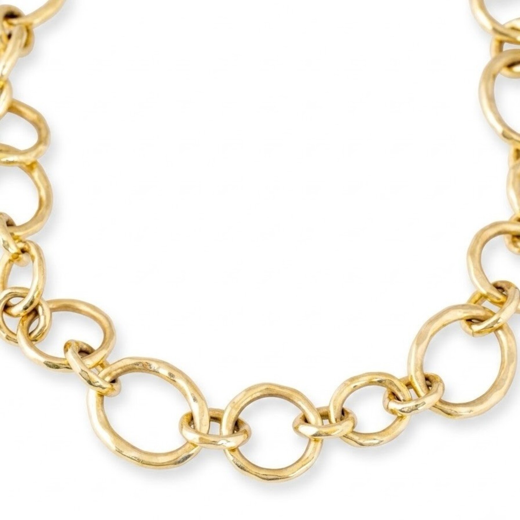 18K Yellow Gold Chainlink 17.5" Necklace