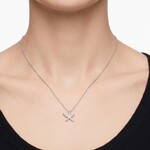 14K White Gold Pave Diamond Starfish Pendant