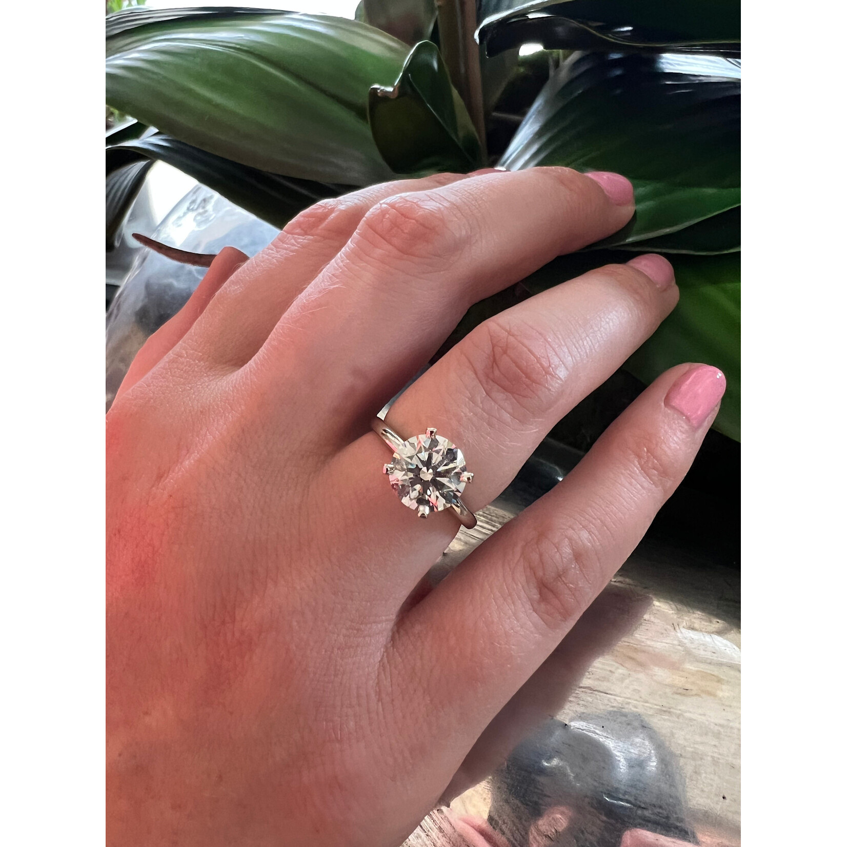 Platinum Solitaire Diamond Engagement Ring