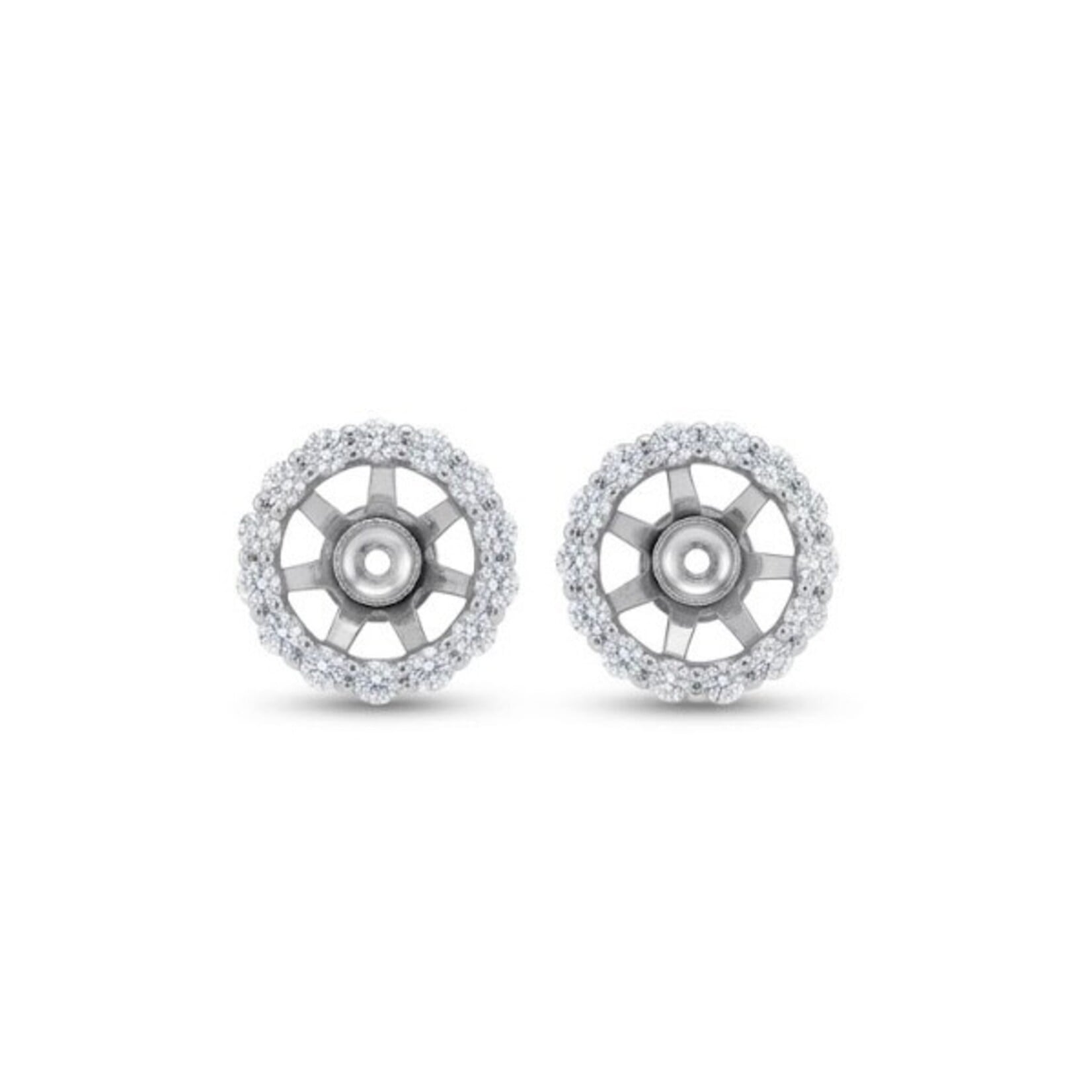 14K White Gold Diamond Jackets