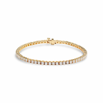 14K Yellow Gold 5 Carat Diamond Tennis Bracelet