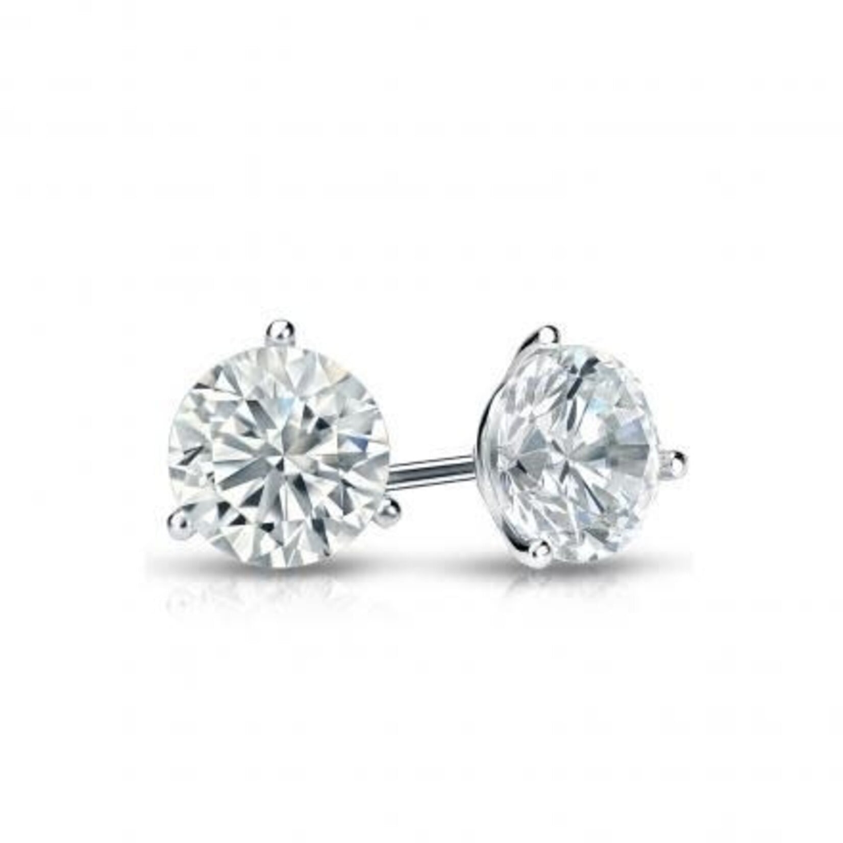 14KW 1/2ctw F VS Lab Grown Diamond Stud Earrings