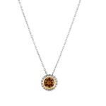 Sterling Silver & 18K Yellow Gold Citrine Pendant