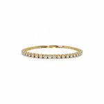 14K Yellow Gold  2 1/4 Carat Diamond Tennis Bracelet