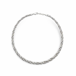 Sterling Silver Woven Spring Italia Necklace