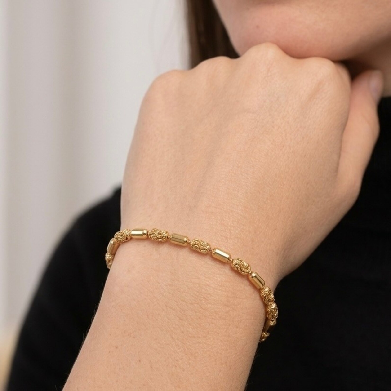 Sterling Silver & 18K Yellow Gold Overlay Legacy Italia Bracelet