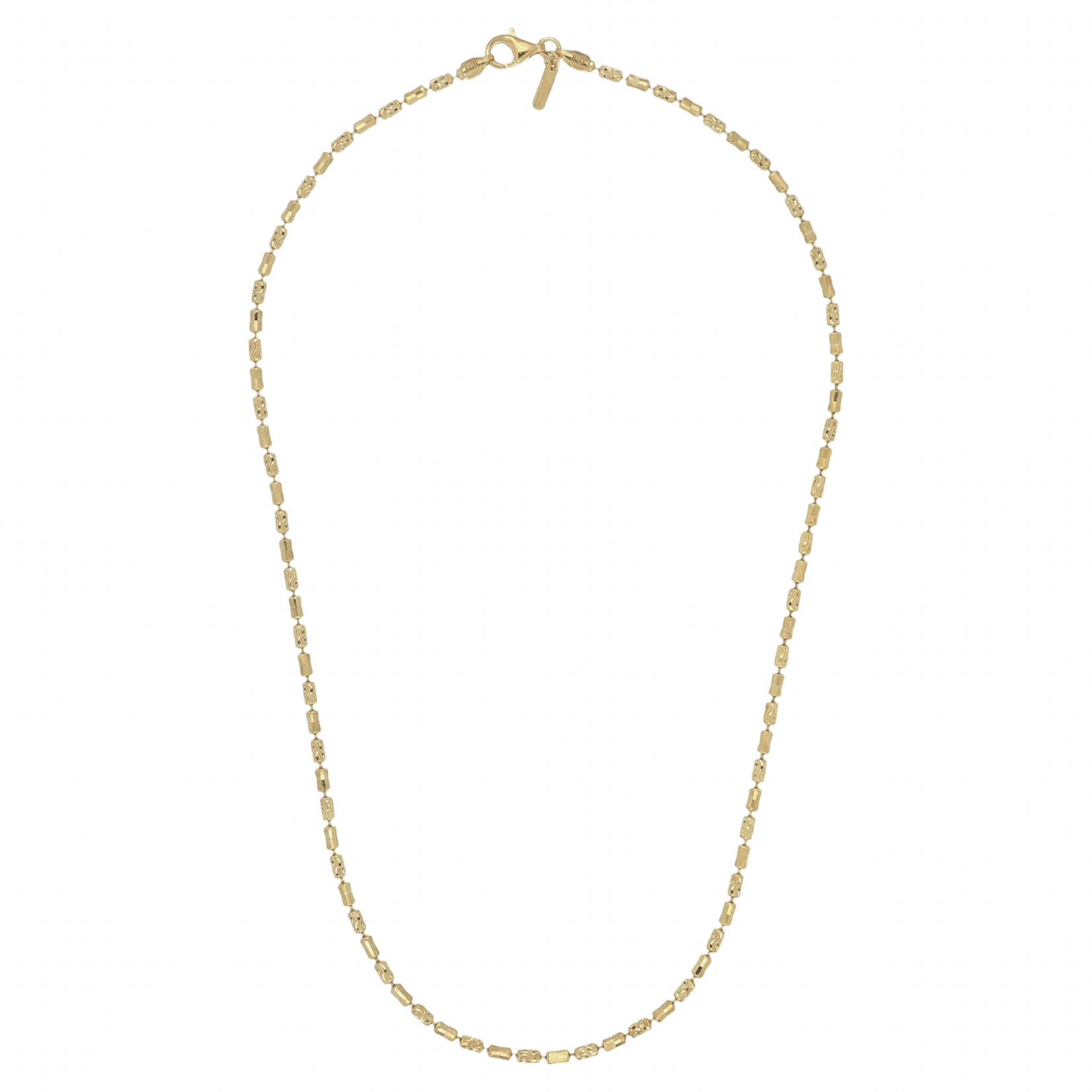 Sterling Silver & 18K Yellow Gold Overlay Italia Long Necklace