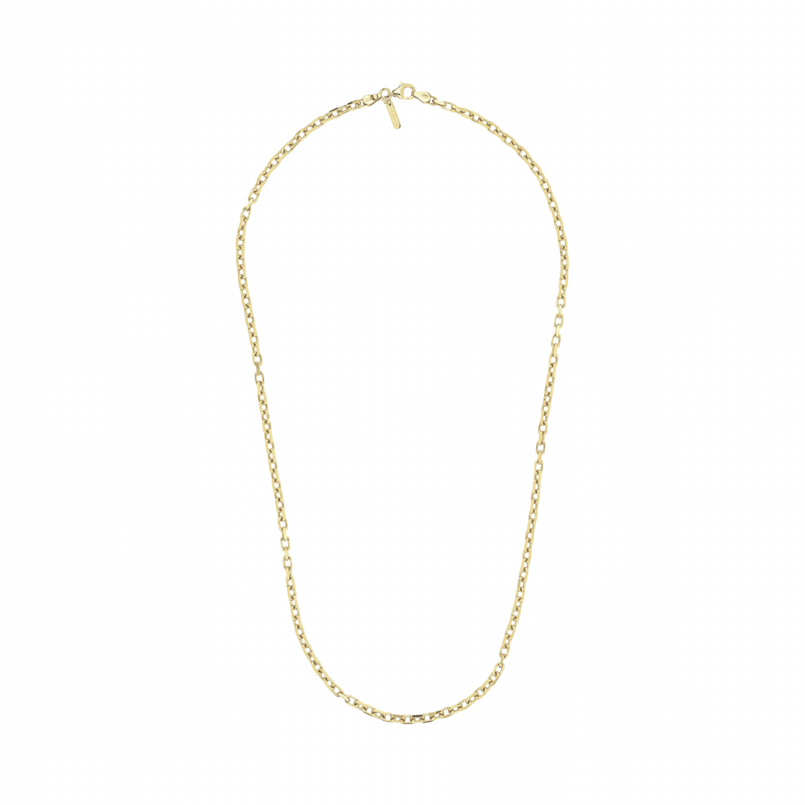 Sterling Silver & 18K Yellow Gold Overlay  Forzata Link Necklace