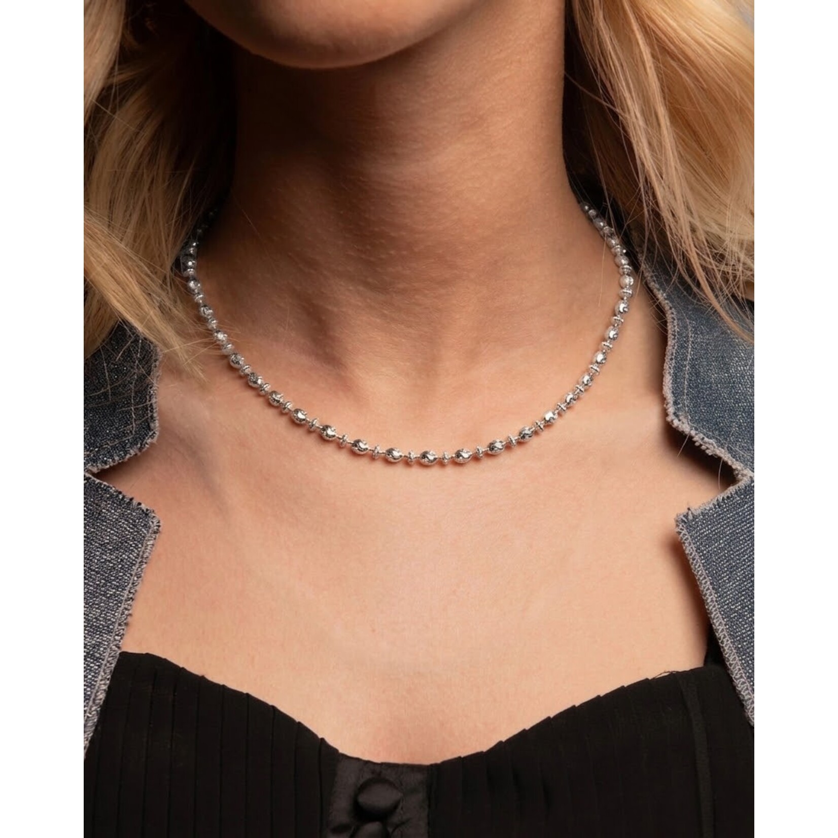 Sterling Silver Saturno Italia Necklace