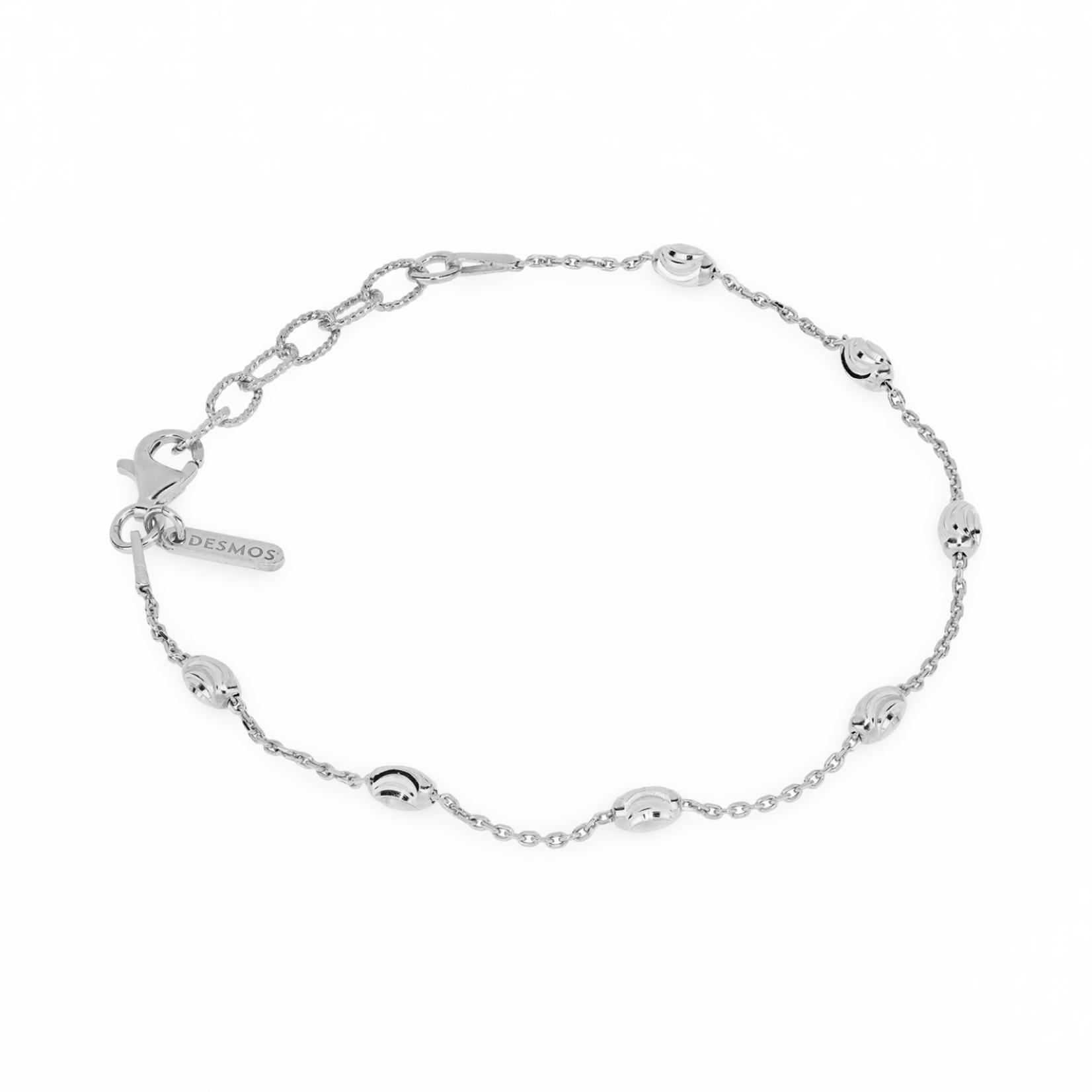 Sterling Silver Oval Moon Station Italia Bracelet